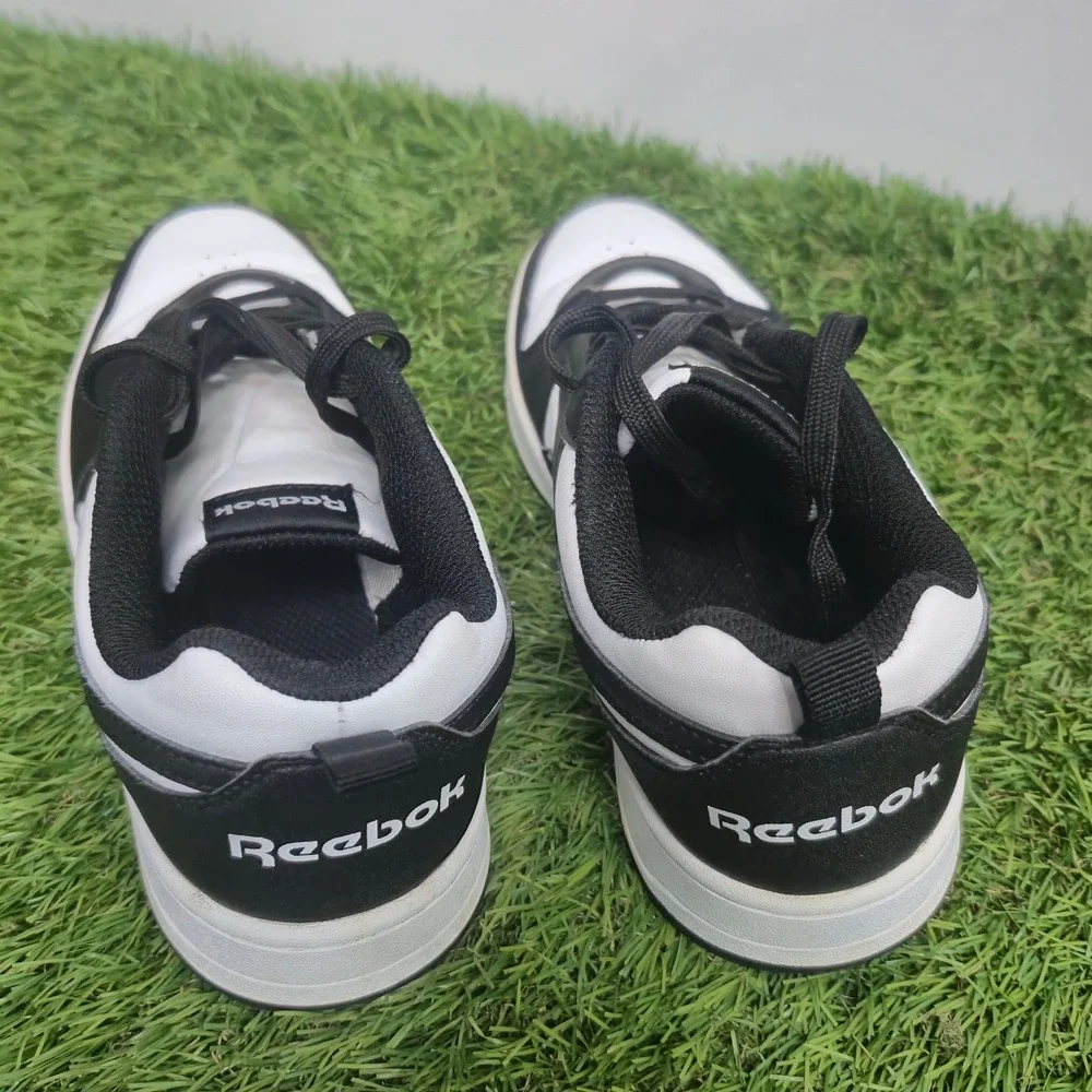 Reebok Royal Complete Kids Size 4 Black White Colorblock Low‎ Top Sneakers